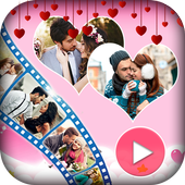 Love Video Maker With Music أيقونة