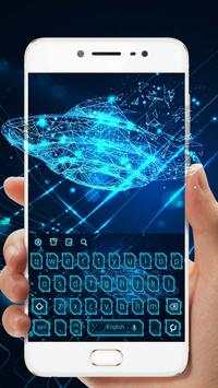 Shimmer Future Technology Keyboard Theme स्क्रीनशॉट 3