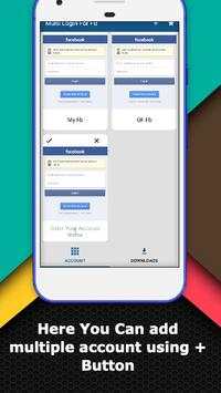 Multi Account For Fb Lite - Chat Messenger Lite screenshot 1