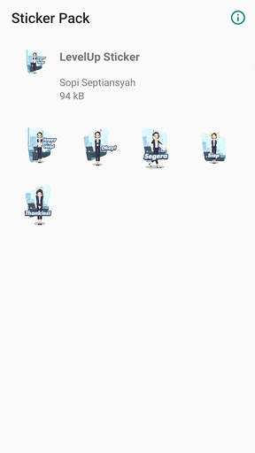 Office Sticker for WhatsApp - LevelUp Office screenshot 1