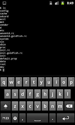 Terminal Emulator for Android screenshot 1