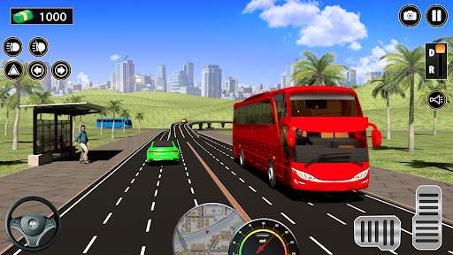 Bus Kota Mengemudi 3D-Game Bus screenshot 5