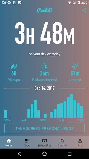 RealizD - Track how much you use your phone скриншот 1