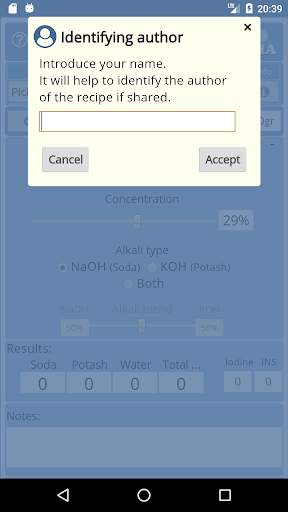 Mendrulandia.es (soap calculator) app screenshot 1