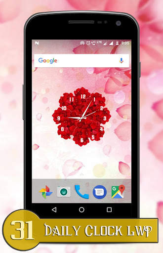 Daily clock live wallpaper screenshot 5
