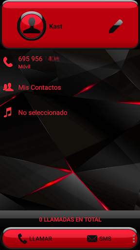 THEME FUTURA RED EXDIALER screenshot 4