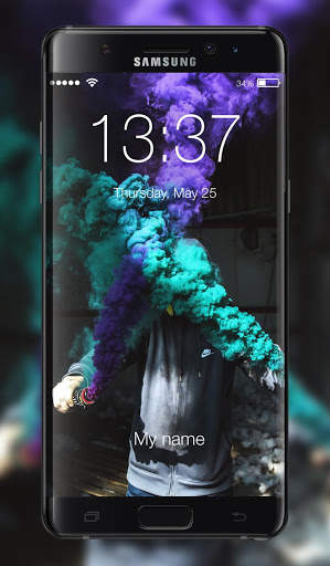 Flare Smoke Lock Screen screenshot 1