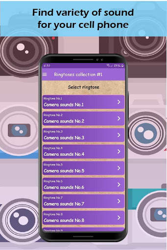 camera sounds, camera ringtones screenshot 2