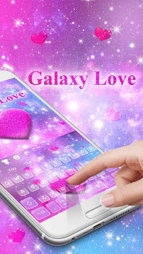 Galaxy Love Keyboard screenshot 1