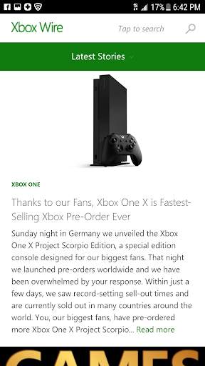 News for XBOX ONE screenshot 6