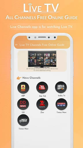 Live TV Channels Free Online Guide screenshot 3