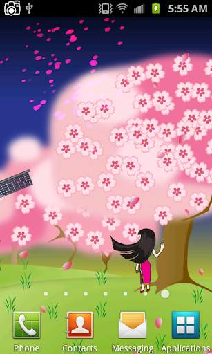 Sakura Love Live Wallpaper screenshot 2