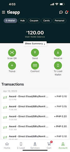 Tieapp screenshot 2
