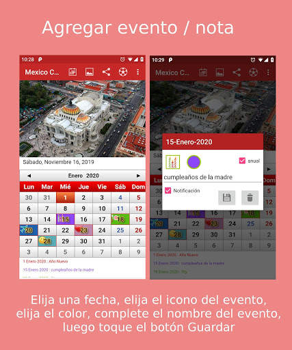 Mexico Calendario 2021 скриншот 6
