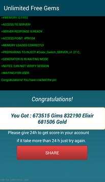 Cheat for Clash Of Clans-prank screenshot 3