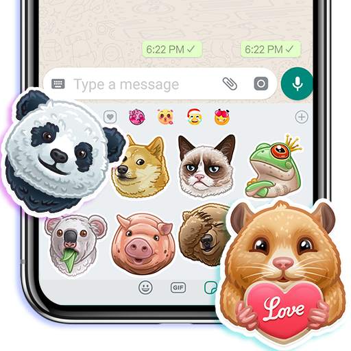 Funny Animal Stickers - Add to Chats App (Free) 2.0