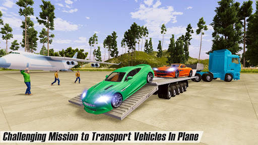 Offroad Airplane Pilot Cargo Truck:Car Transporter screenshot 5
