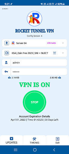 Rocket Tunnel VPN screenshot 4
