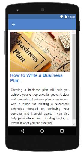 Write a Business Plan screenshot 2