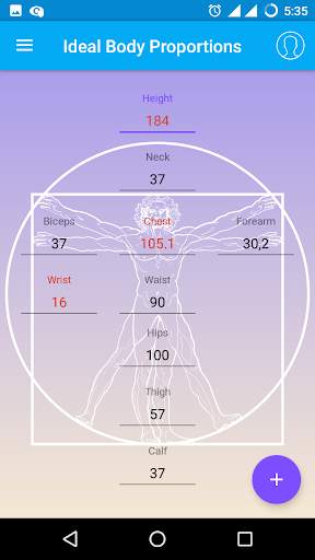 Ideal Body Proportions screenshot 1