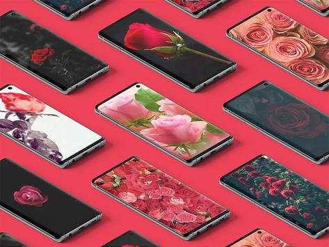 Rose Flower 3D Wallpaper 1 تصوير الشاشة