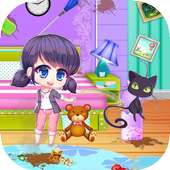 Ladybug Doll Makeover Room : Clean – Fashion Game