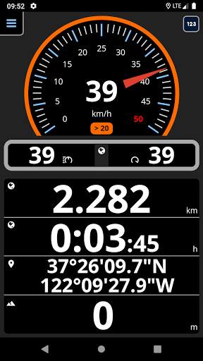 Speedometer with odometer screenshot 1