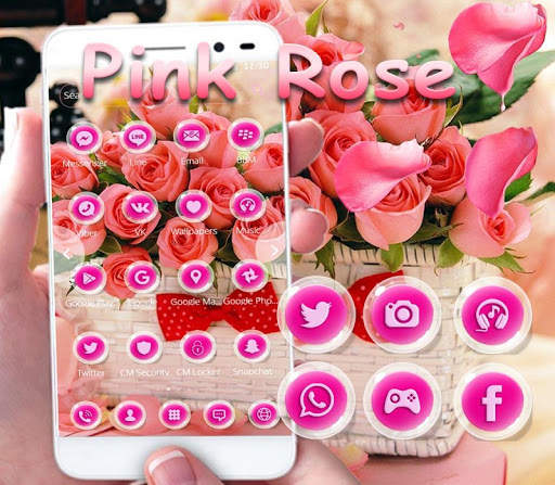 Pink Rose Love Theme screenshot 3