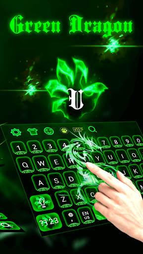 Green Dragon Keyboard Theme screenshot 3