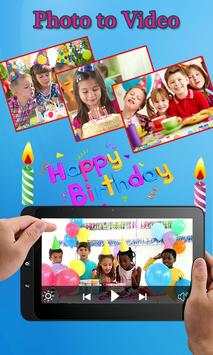 Birthday photo video maker screenshot 1