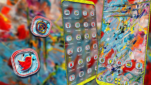Acrylic Painting Launcher Theme screenshot 1
