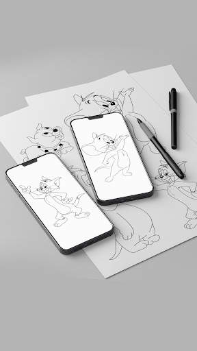 Drawing Tom Cat & Jerry Mouse screenshot 2