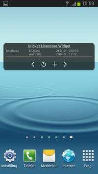 Cricket Livescore Widget screenshot 4