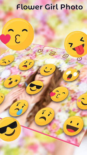 Flower Girl Photo Keyboard screenshot 3