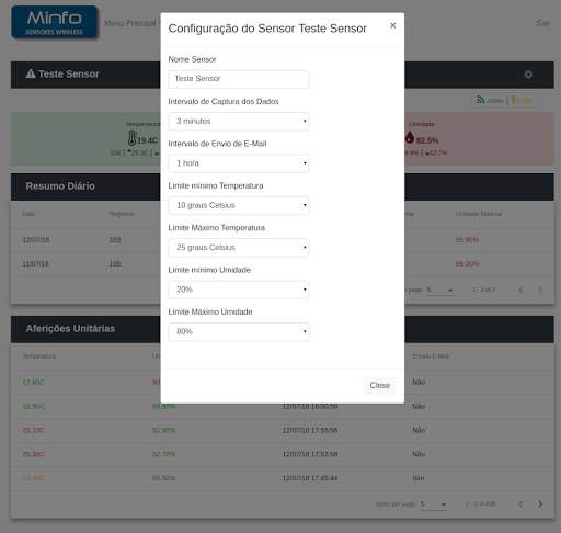 Sensor de Temperatura e Umidade Web Wifi screenshot 3