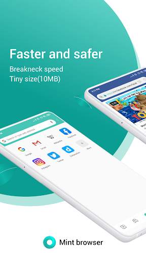 Mint Browser - Video download, Fast, Light, Secure screenshot 1