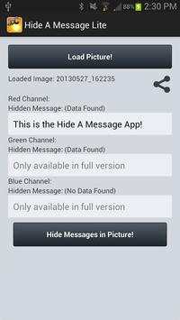Hide A Message Lite screenshot 2