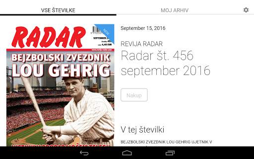Revija RADAR स्क्रीनशॉट 16