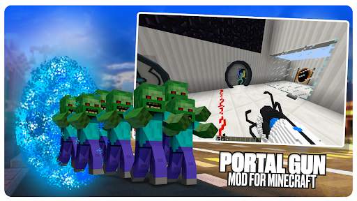 Portal Gun Mod for Minecraft screenshot 1