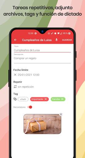 Tareas, planificador y recordatorio   widget ✓ screenshot 2