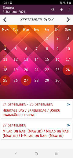 South Africa Calendar 2023 screenshot 3