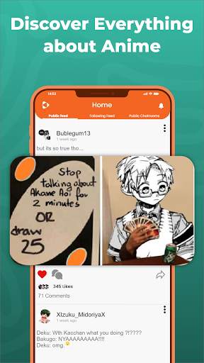 Animega - Social Media & Chats for Otakus screenshot 1