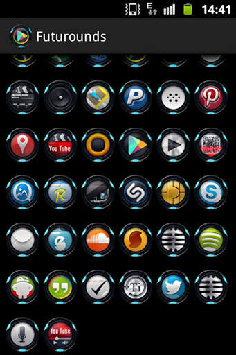 Futurounds icon pack 5 تصوير الشاشة