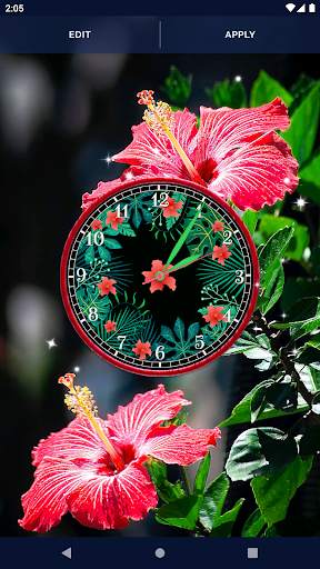 Black Jungle Forest Clock screenshot 6