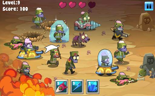 Zombie Smasher: War Defense Games screenshot 2