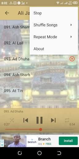 Sheik Ali Jaber MP3 Quran screenshot 4