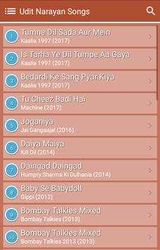 Hit Udit Narayan's Songs Lyrics screenshot 2