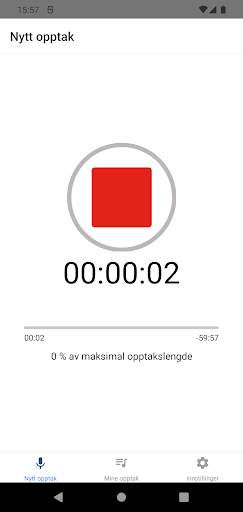 Nettskjema-Diktafon screenshot 3