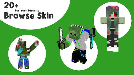 Zombie Skin Mod Minecraft PE screenshot 5