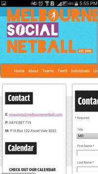 Melbourne Social Netball screenshot 3